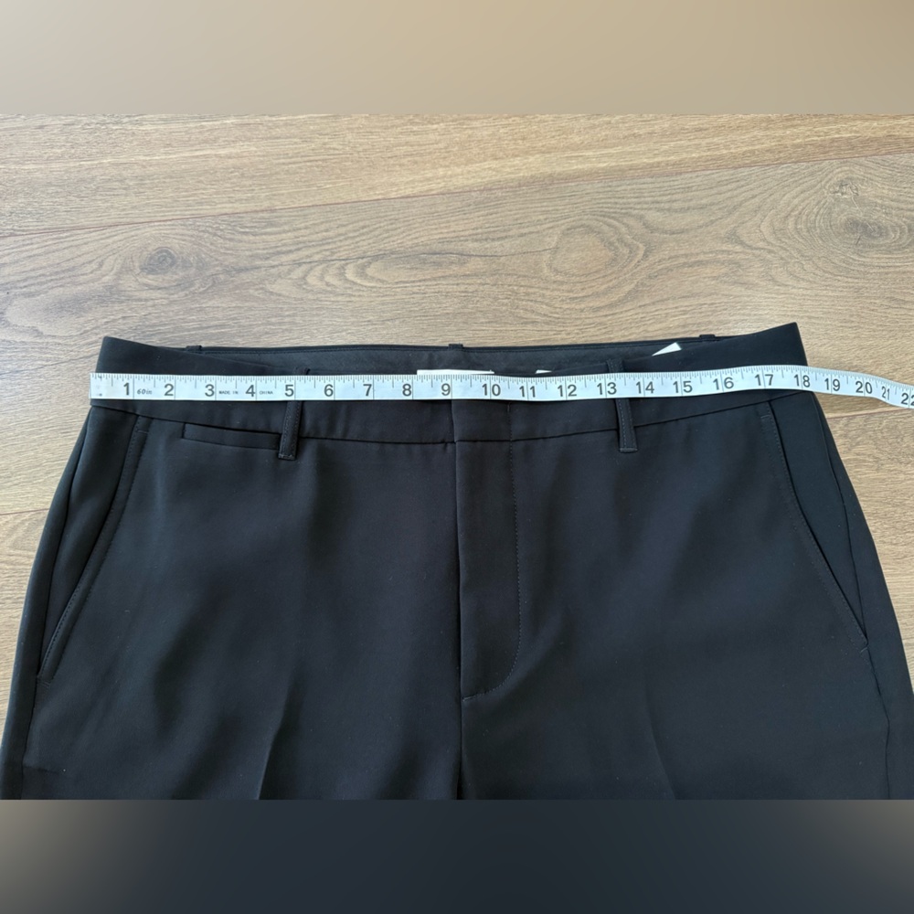 Vince Black Tapered Trousers In Japanese Crepe Size 16 - Picture 12 of 14